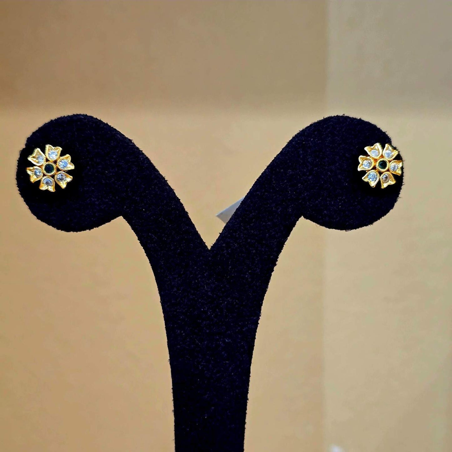 Plain Flower Laxmi Necklace Set