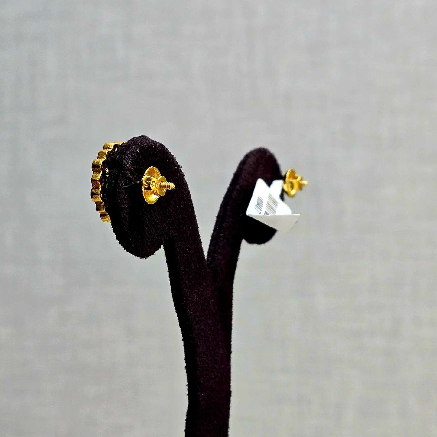 Emerald Halo Queen Studs
