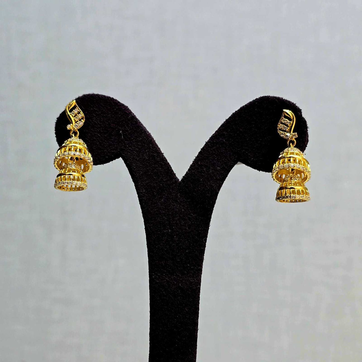 Golden Aura Jhumkas