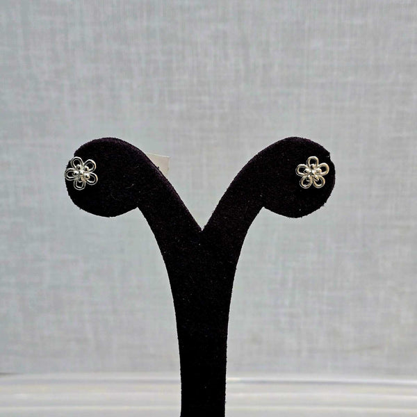 Silver Bloom Studs