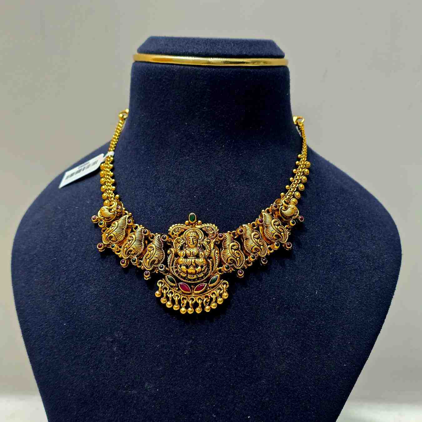 Peacock Grace Temple Necklace