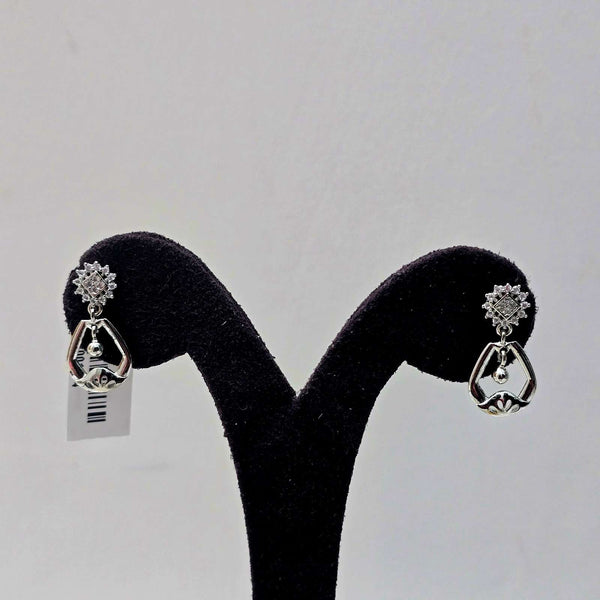 Radiant Silver Danglers
