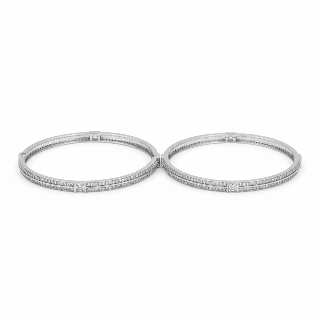 Twin Line Bangles