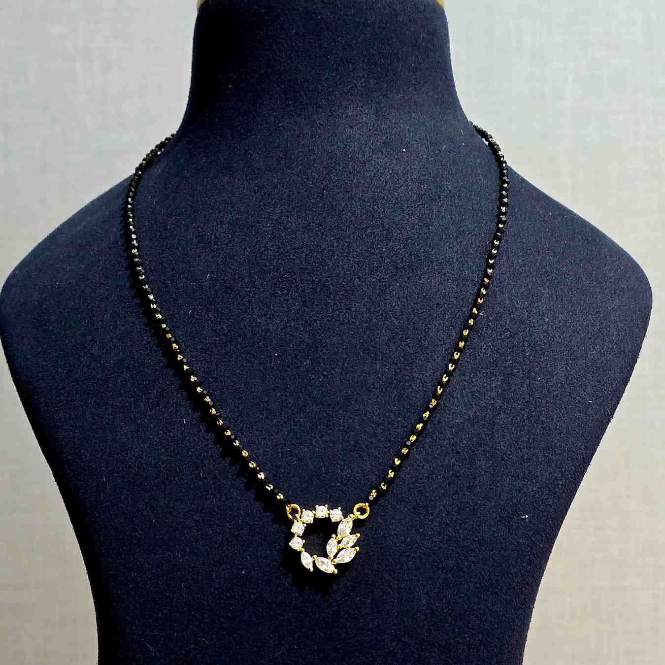 Diamond Leaf Mangalsutra