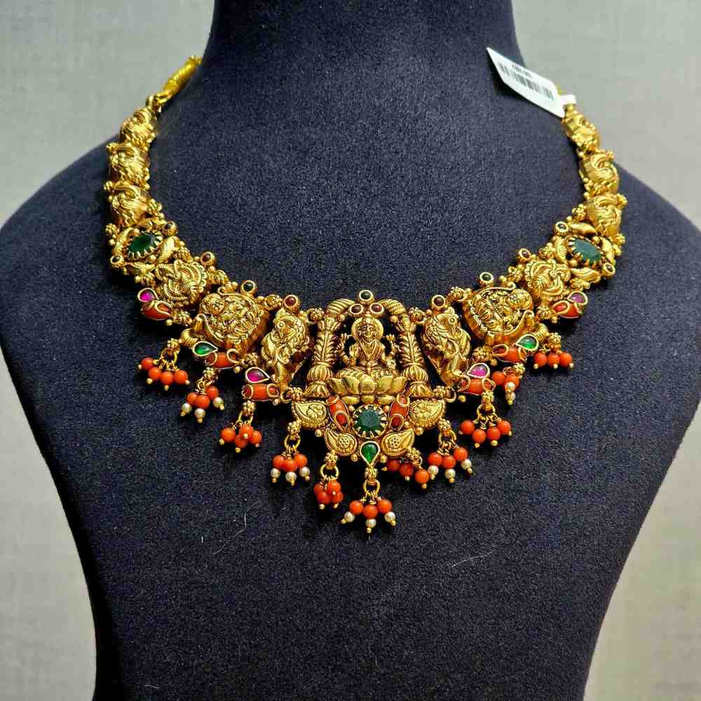 Orange Lakshmi Necklace