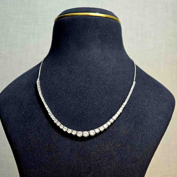 Crystal Silver Chain