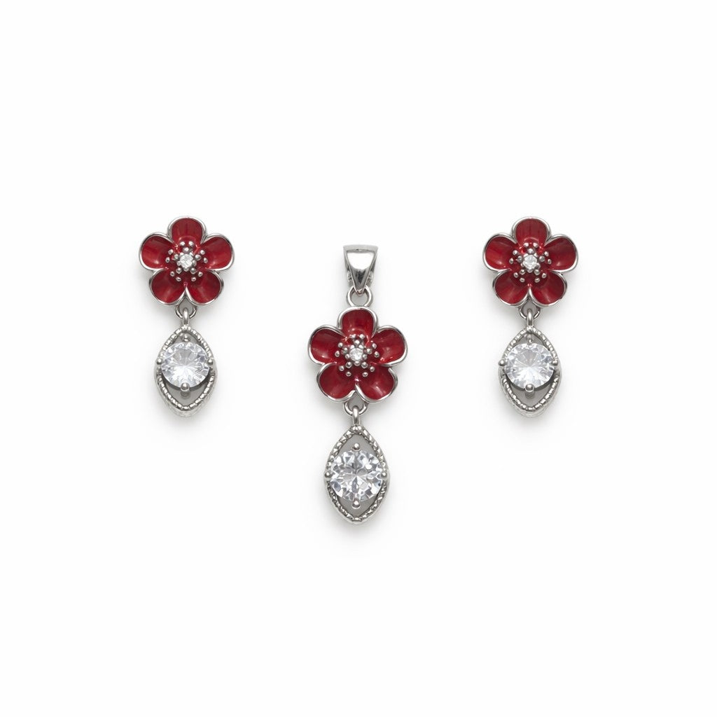 Red Flower Set