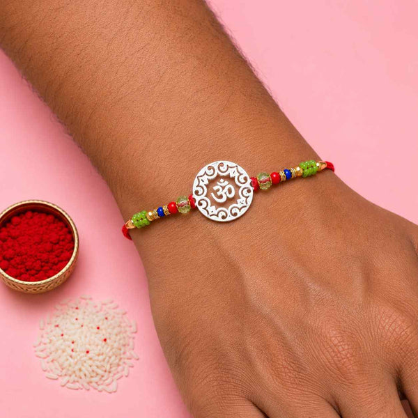 Om Round Rakhi