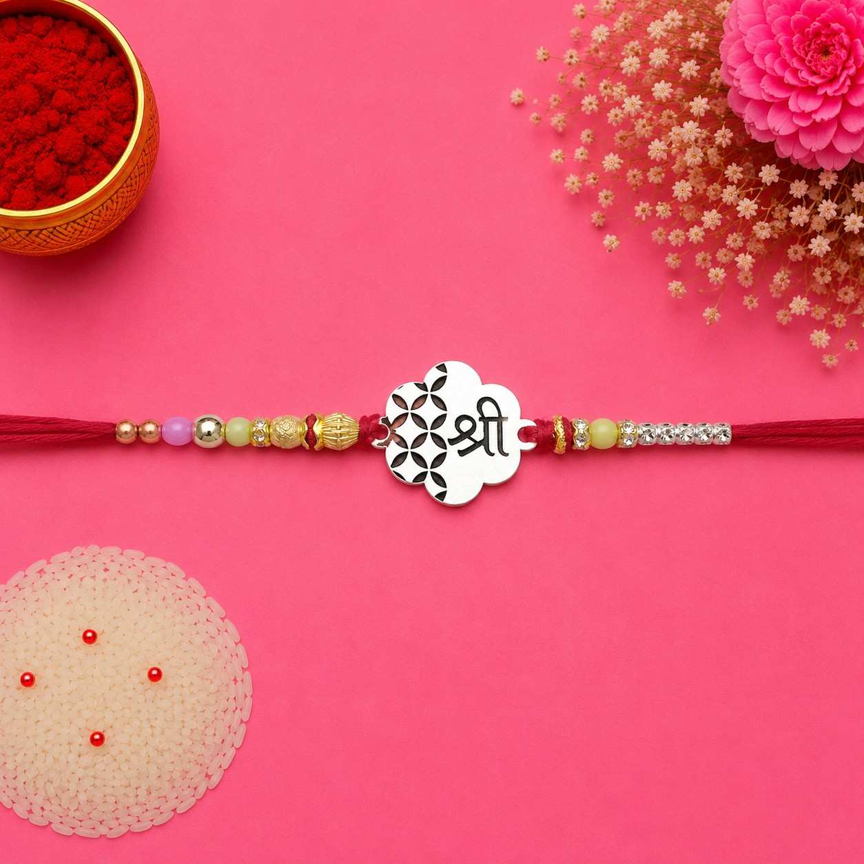 Shri Flower Rakhi