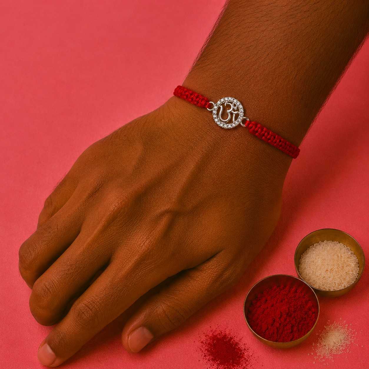 Centric Om Stones Rakhi