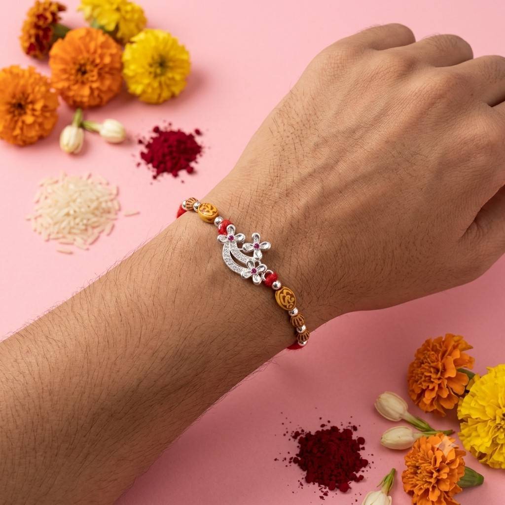 Tri Flower Rakhi