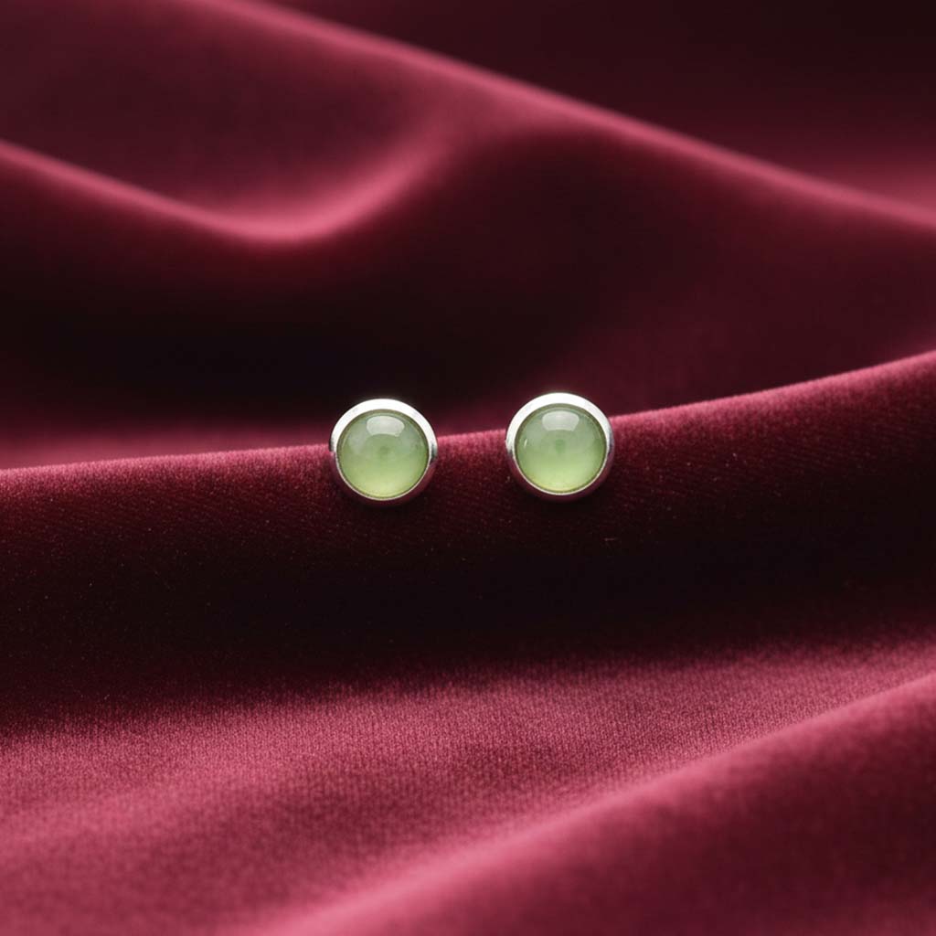 Emerald Aura Small Studs