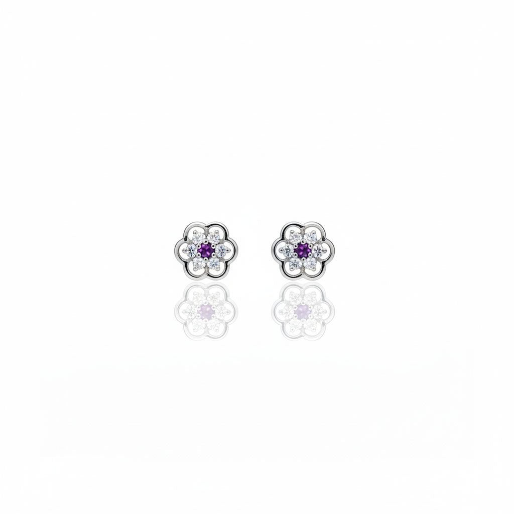 Halo Flower Studs
