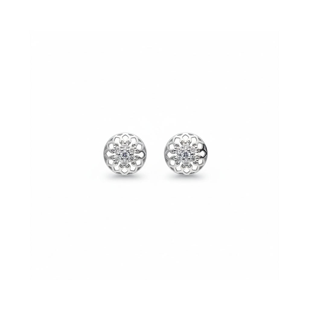 Silver Jaal Studs