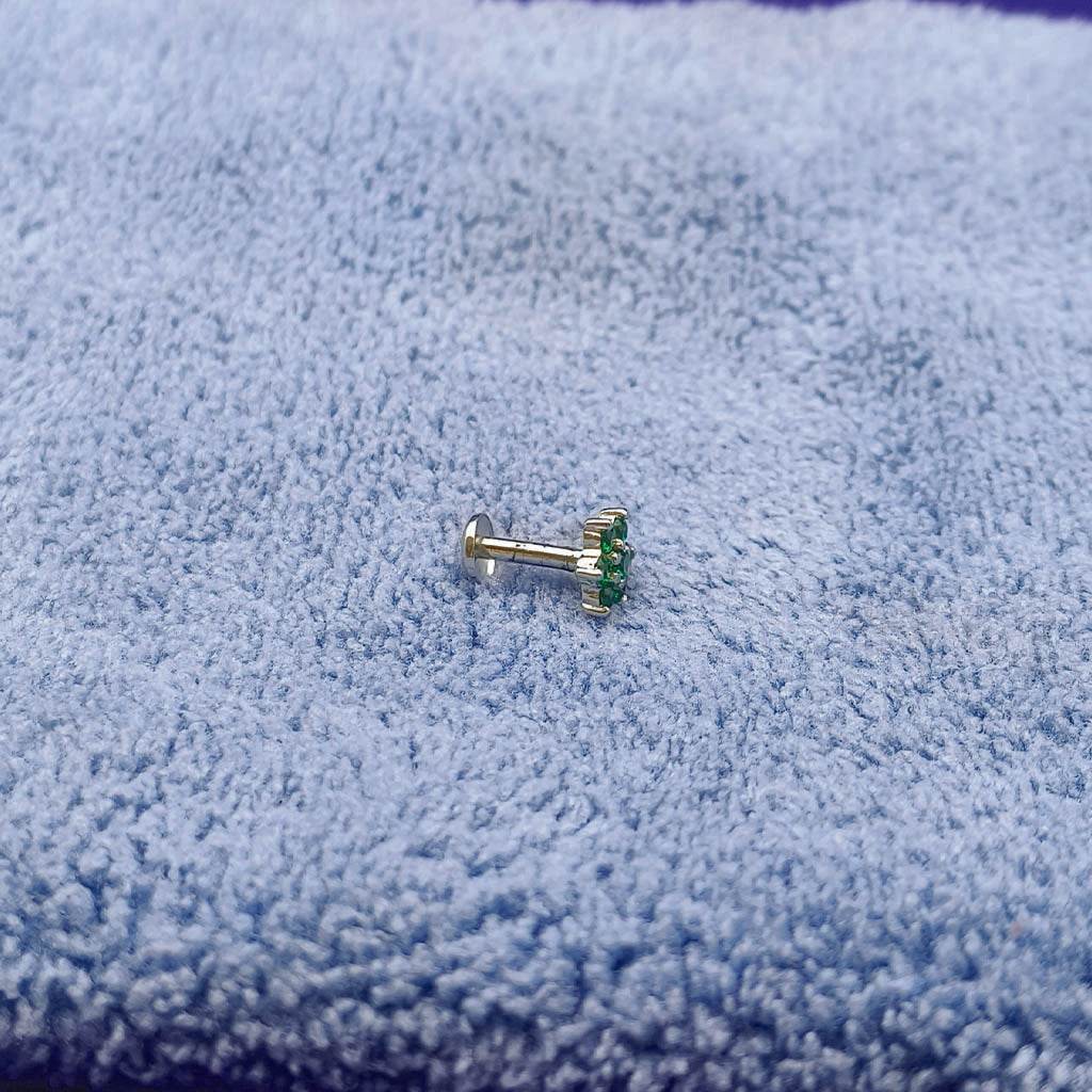 GreenHex Studs - Mayuri Silver House