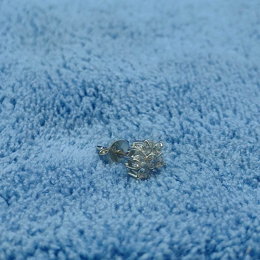 SixFold Frost Studs - Mayuri Silver House