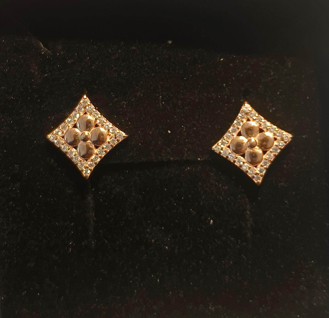 Rosegold Curved Square Tops - Mayuri Silver House