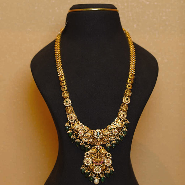 Maharatna Lakshmi Long Necklace Set