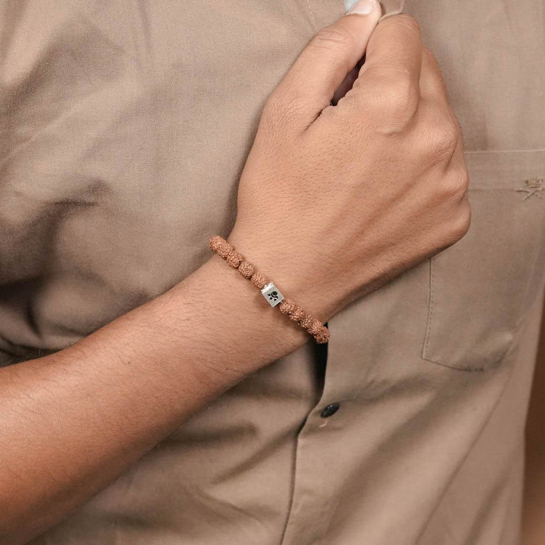 Rudraksha Beads Bracelet - Mayuri Silver House