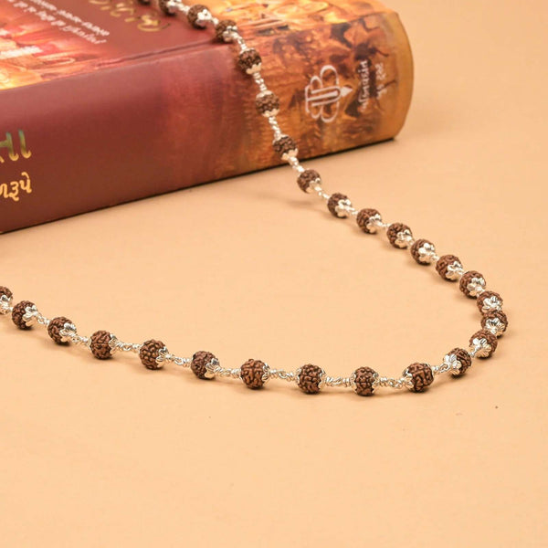 Rudraksha Silver Mala ( 6 – 7 mm Rudraksha Size)