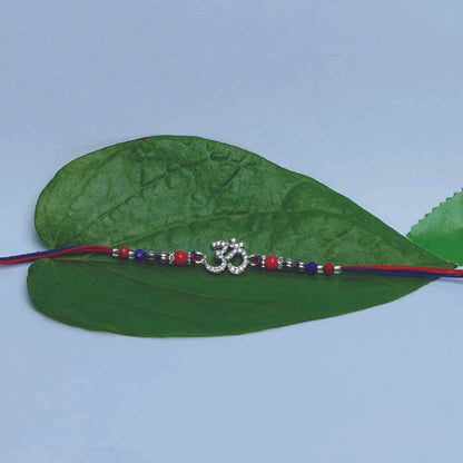 Om Stones Rakhi - Mayuri Silver House