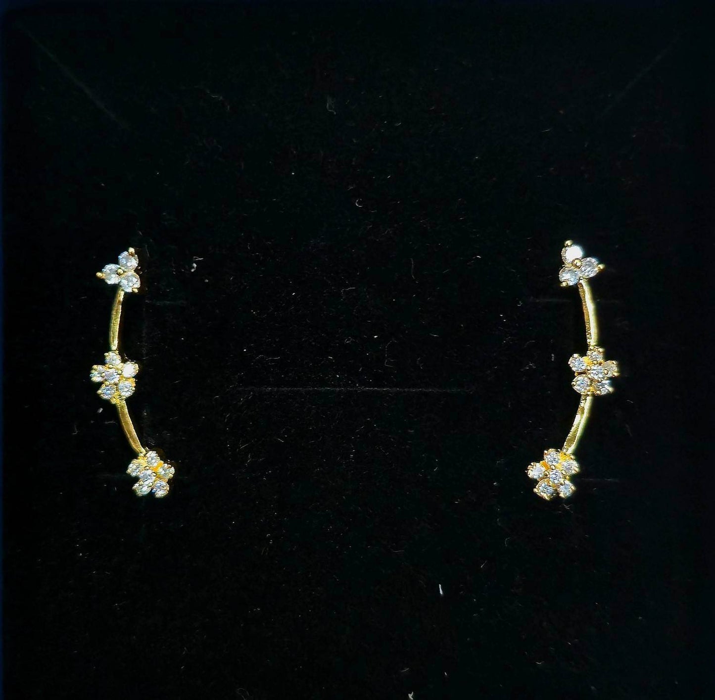 Tri Flower Earcuffs - Mayuri Silver House