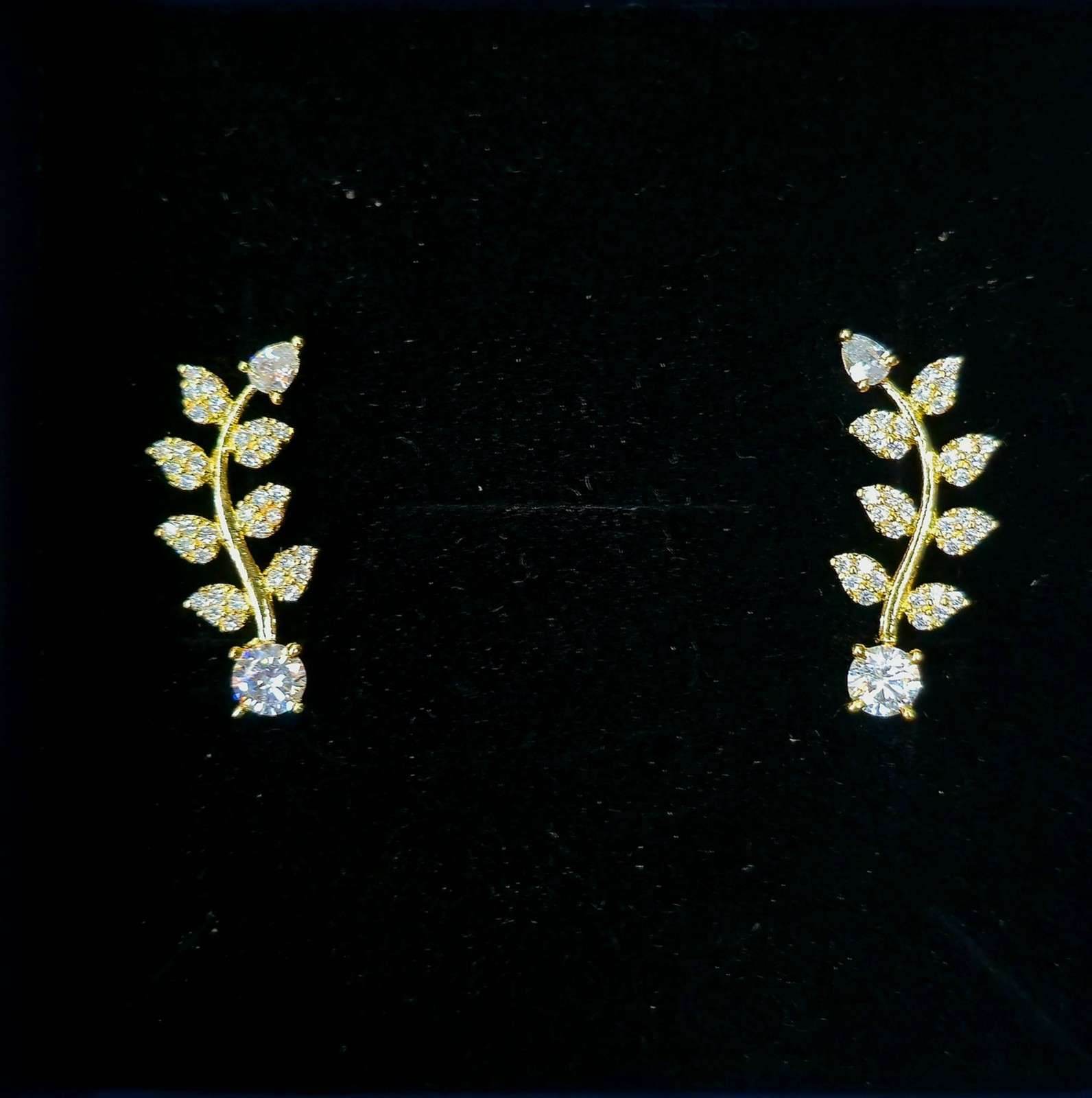 Everleaf Loop Earcuffs - Mayuri Silver House