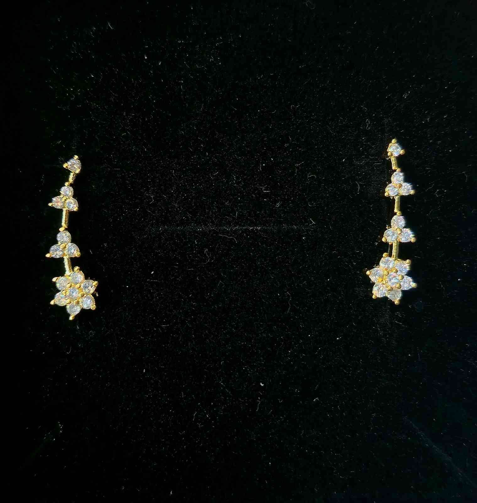 Celestial Flora Earcuffs - Mayuri Silver House