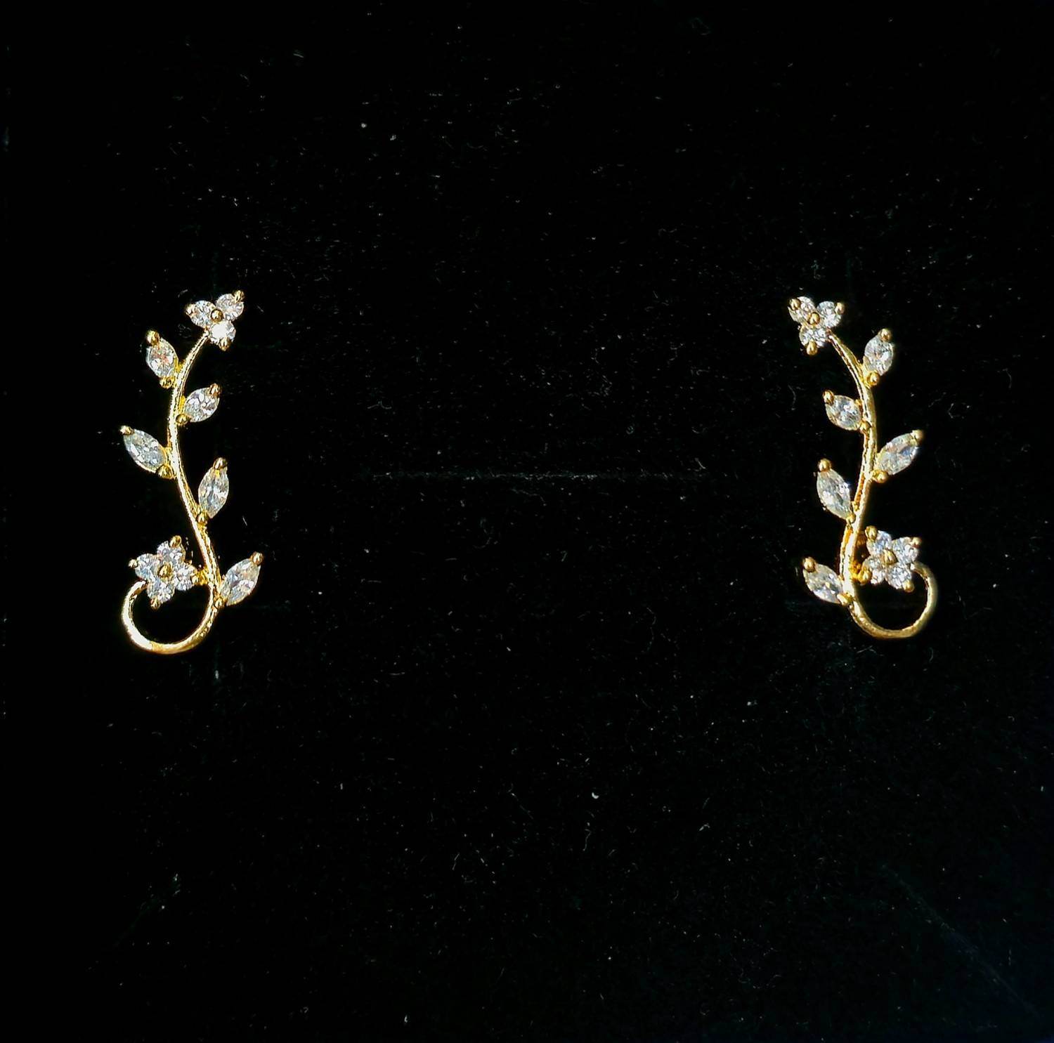 Ethereal Bloom Earcuffs - Mayuri Silver House