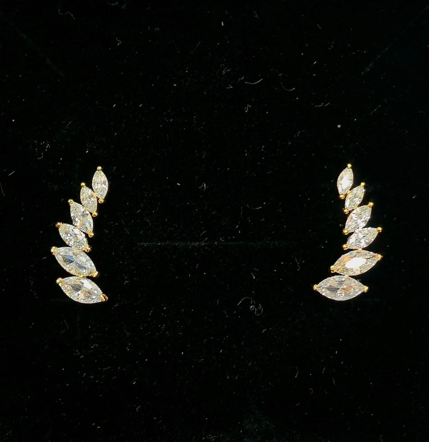 Marquise Flame Earcuffs - Mayuri Silver House