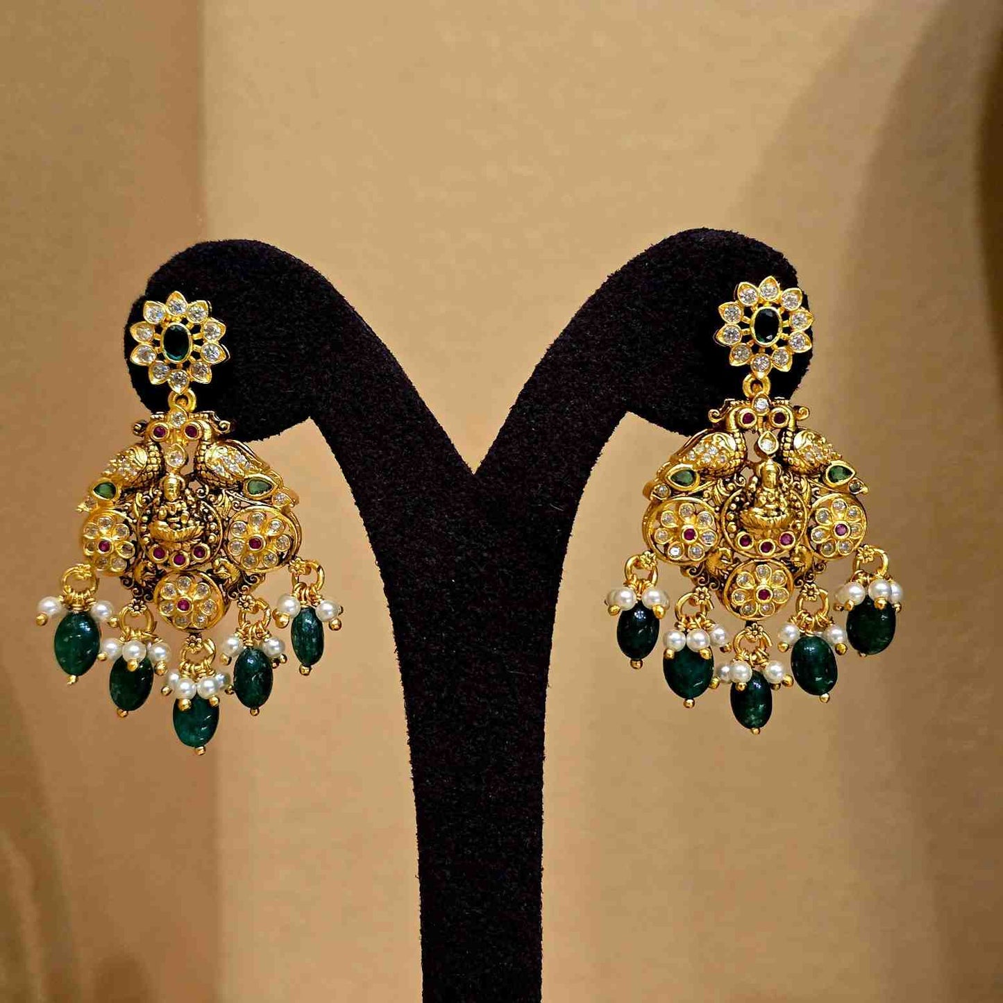 Maharatna Lakshmi Long Necklace Set