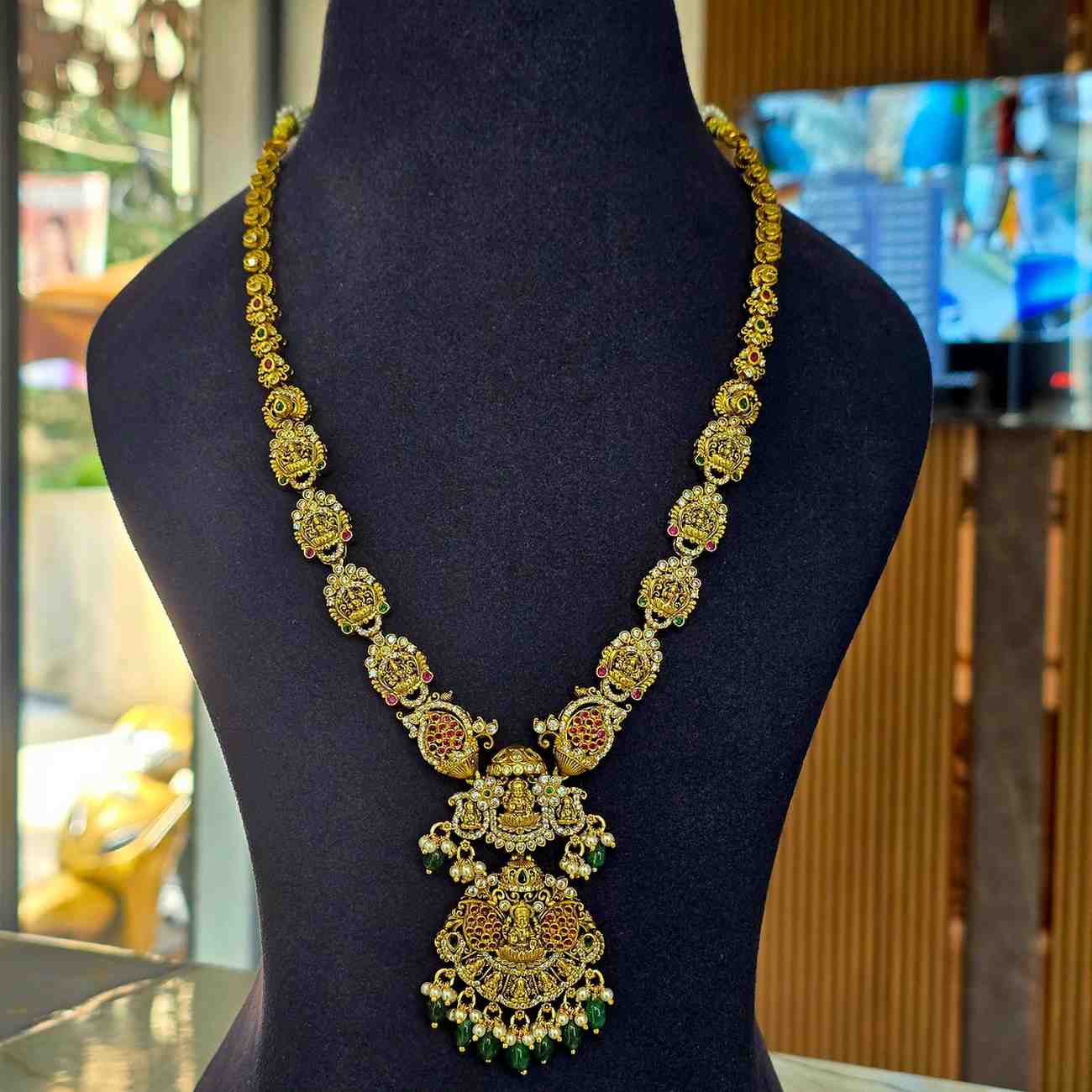 Astha Lakshmi Long Necklace Set