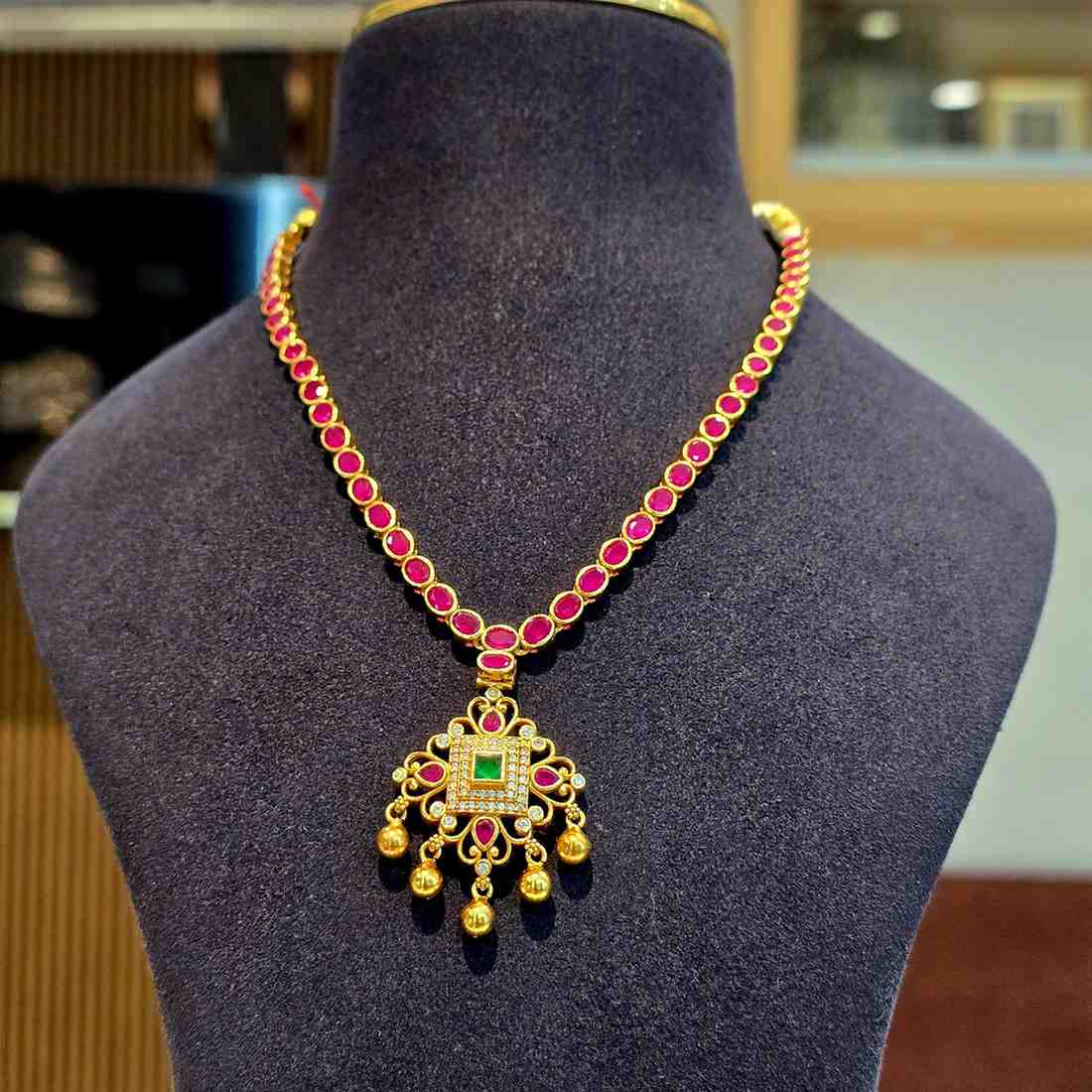 Ruby Flora Necklace