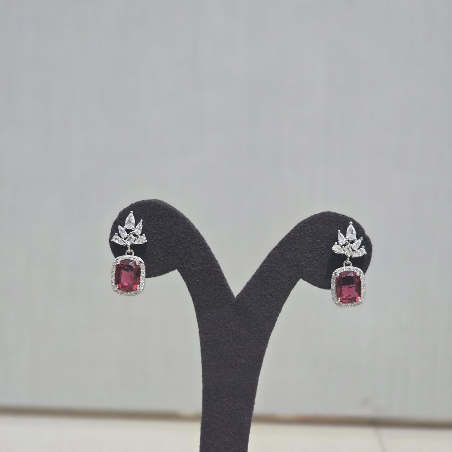 Royal Ruby Bloom Earrings