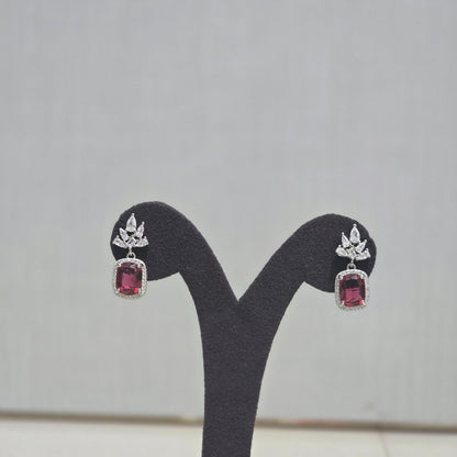 Royal Ruby Bloom Earrings