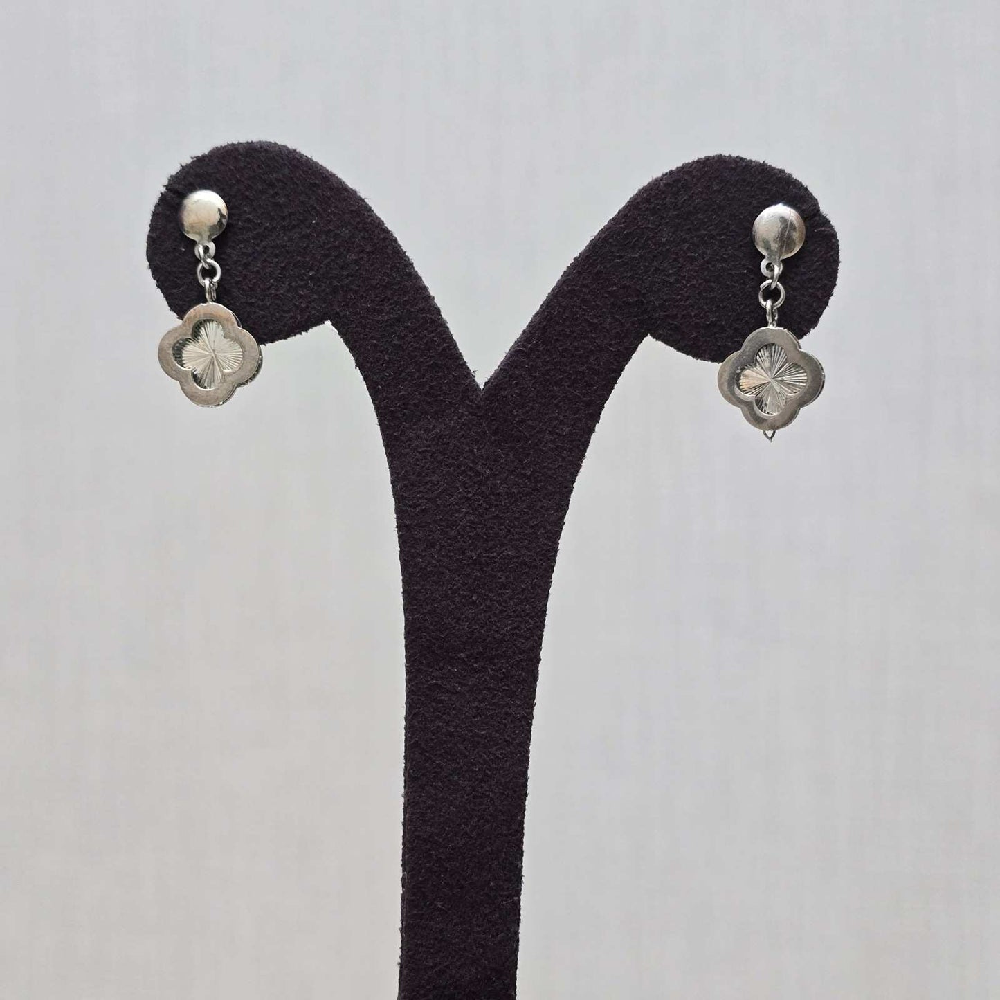 Silver Petal Studs