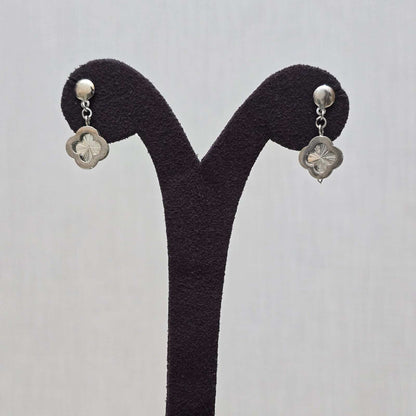 Silver Petal Studs