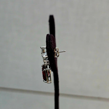 Royal Ruby Bloom Earrings