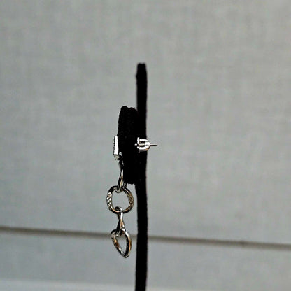 Diamond Link Statement Earrings