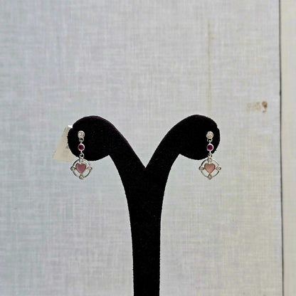 Rose Aura Silver Earrings