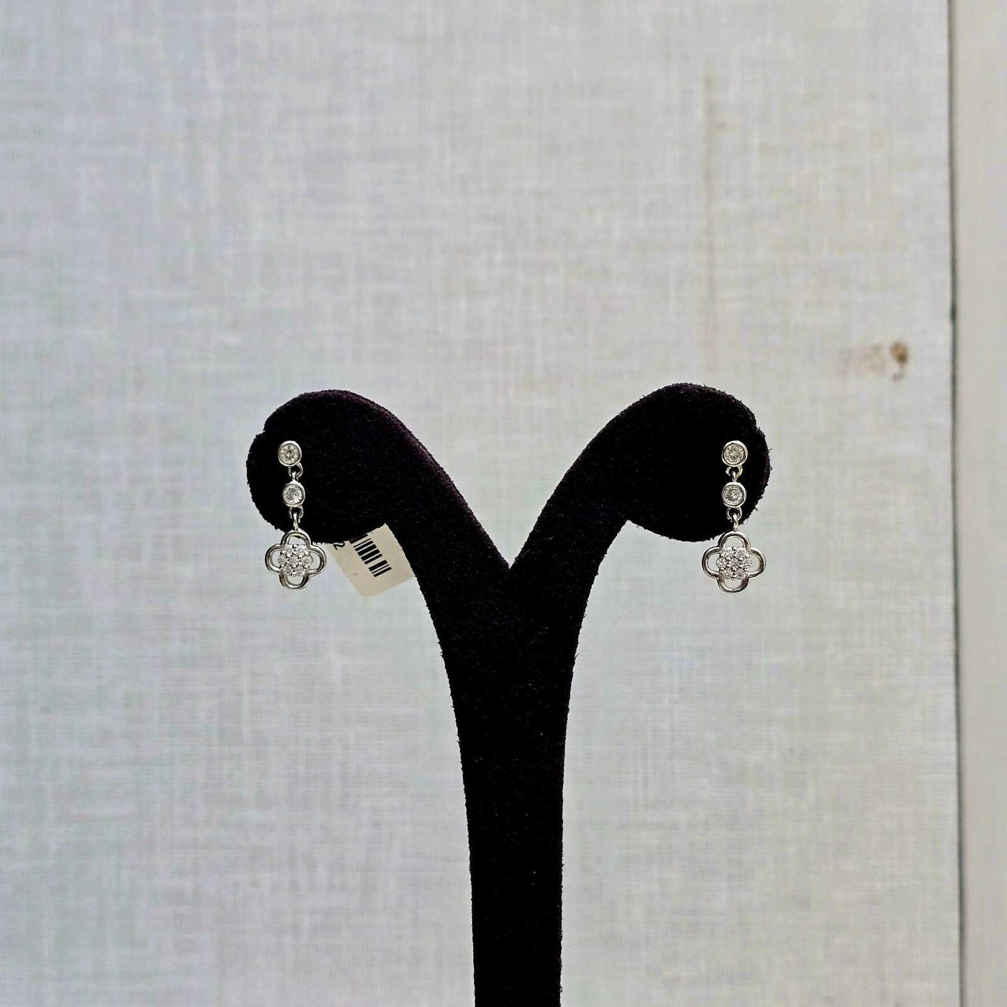 Halo Flower Stud Drops
