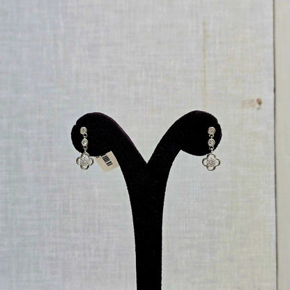 Halo Flower Stud Drops