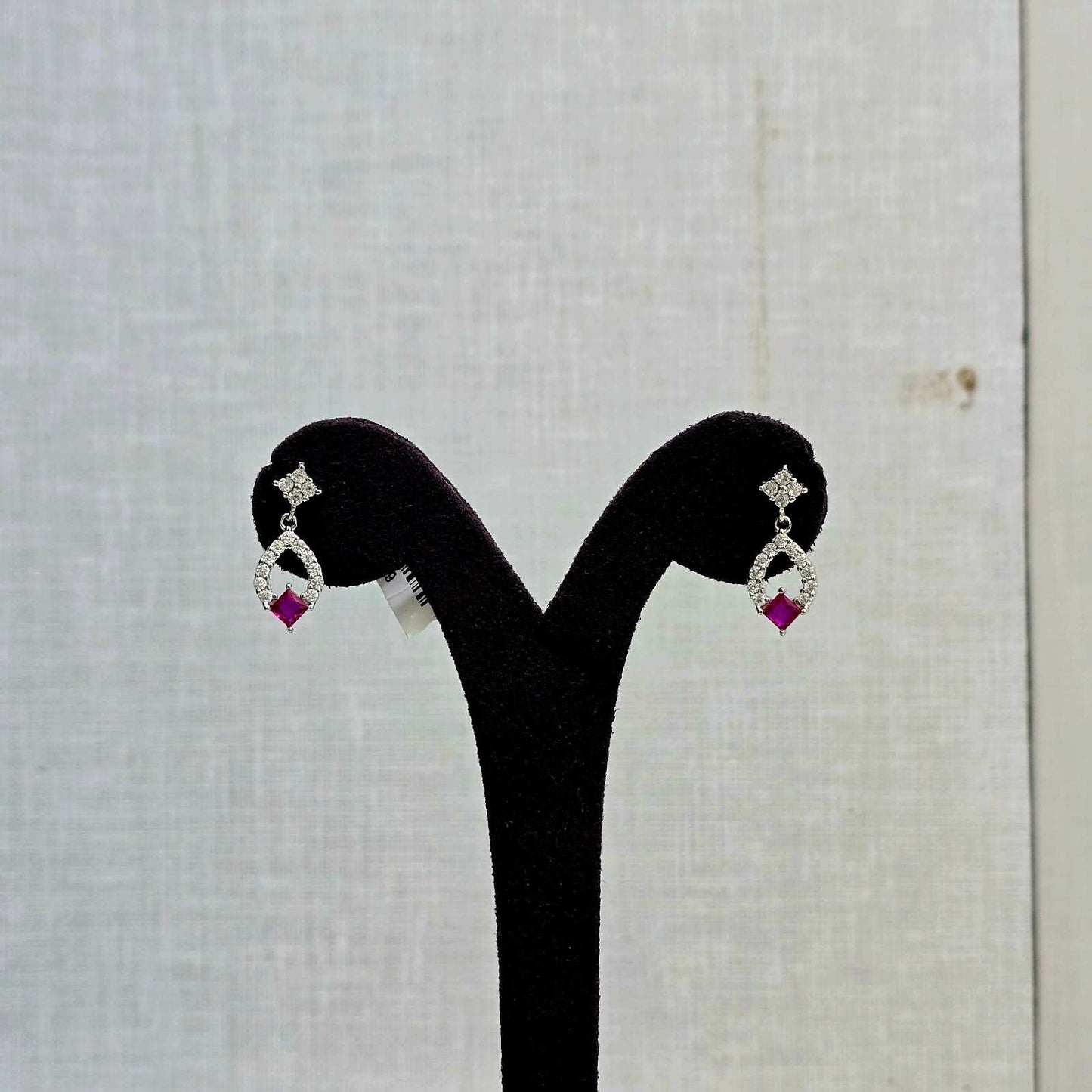 Ruby Glow Danglers
