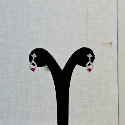 Ruby Glow Danglers