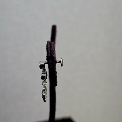Halo Flower Stud Drops