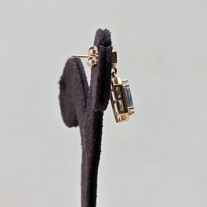 Crystal Aqua Earrings