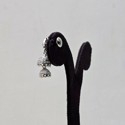 Sowmya Silver Jhumkas