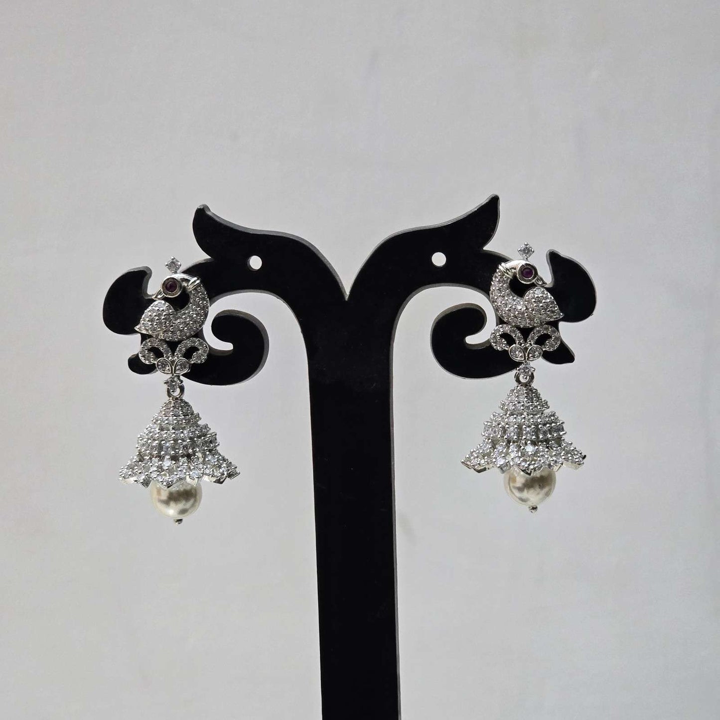 Peacock Crown Jhumkas
