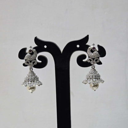 Peacock Crown Jhumkas