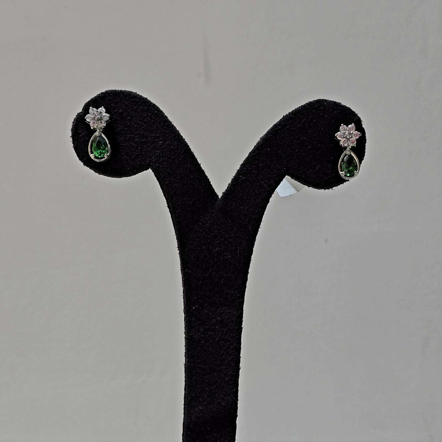 Emerald Dew Stud Drops